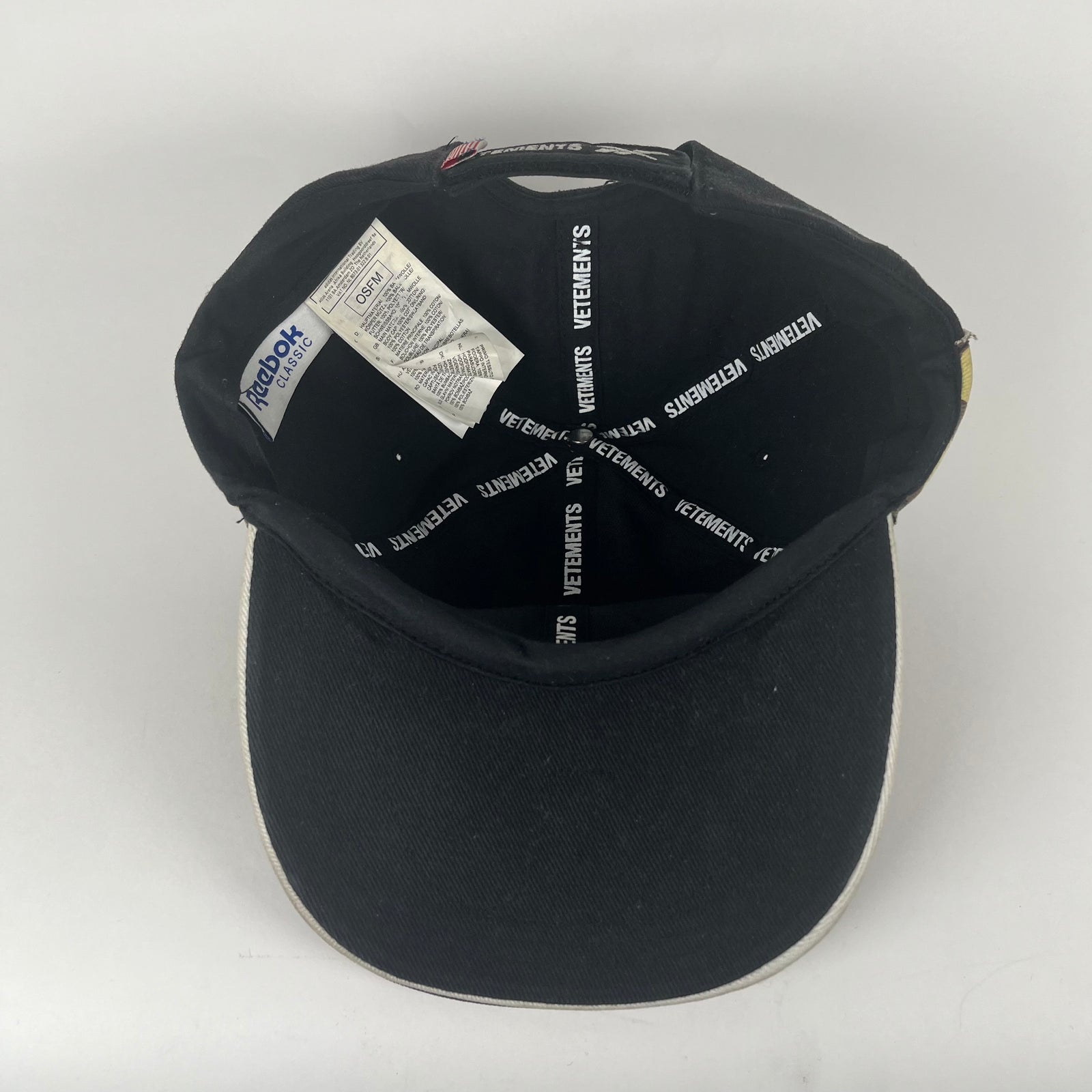 Vetements x Reebok Hybrid America Flag Hat