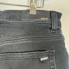 Amiri Black Starburst Applique Skinny Jeans Size 36