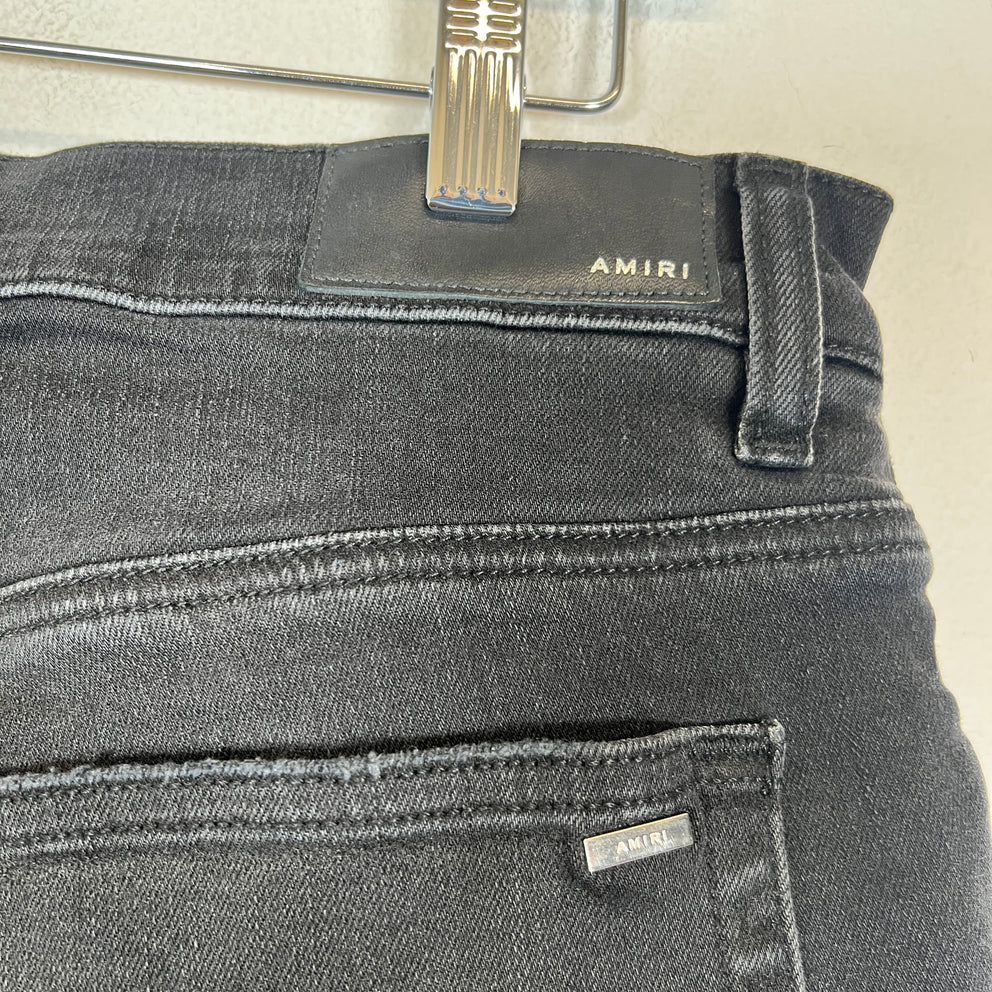 Amiri Black Starburst Applique Skinny Jeans Size 36