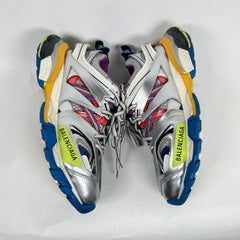 Balenciaga Multi Color Metallic Track Sneaker Size 38