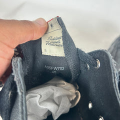 MMY Black/Black Hank OG Sole Canvas Sneaker Size 40