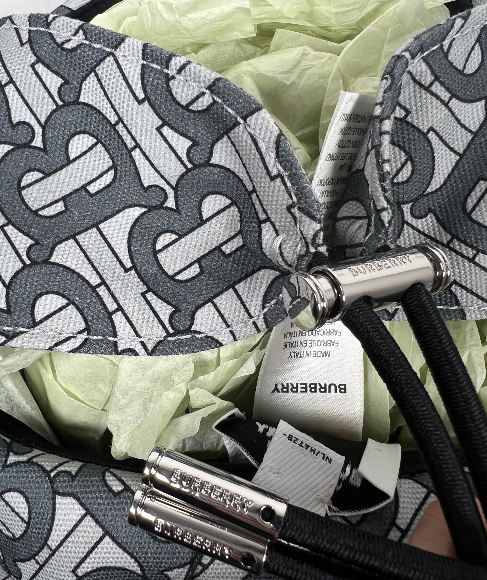 Burberry Grey TB Fisherman Hat