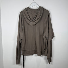 Rick Owens Thin Layered  Dust Hoodie Size XL