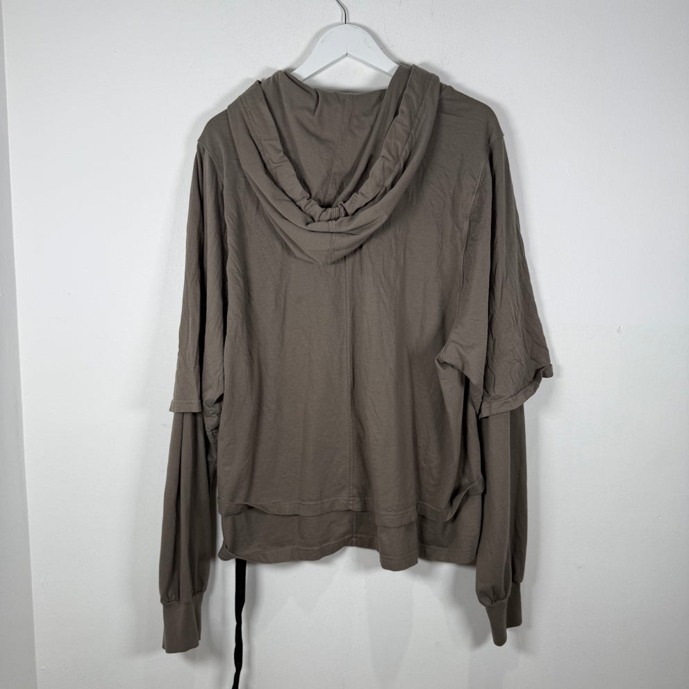 Rick Owens Thin Layered  Dust Hoodie Size XL