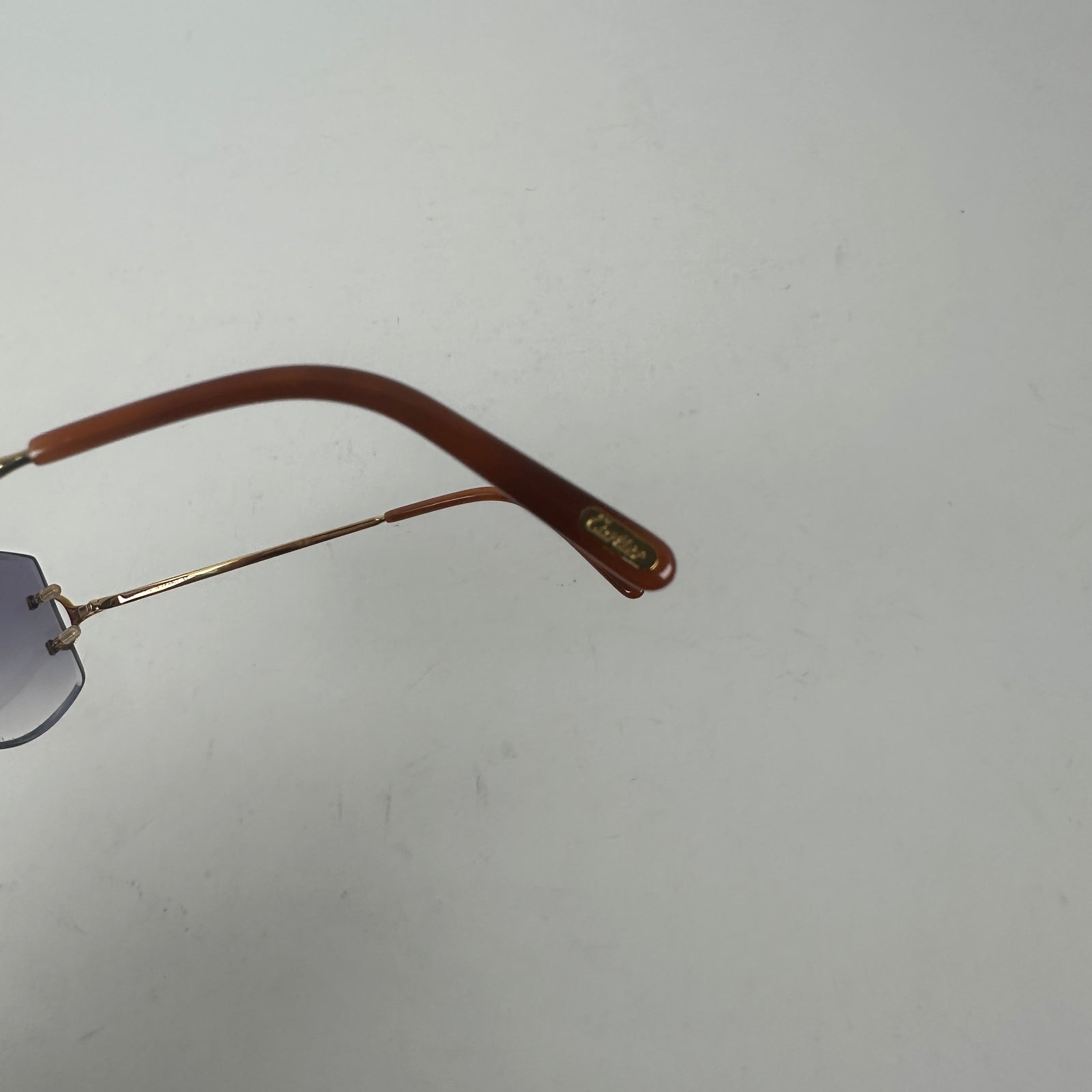 Cartier Gold C-Frame Sunglasses