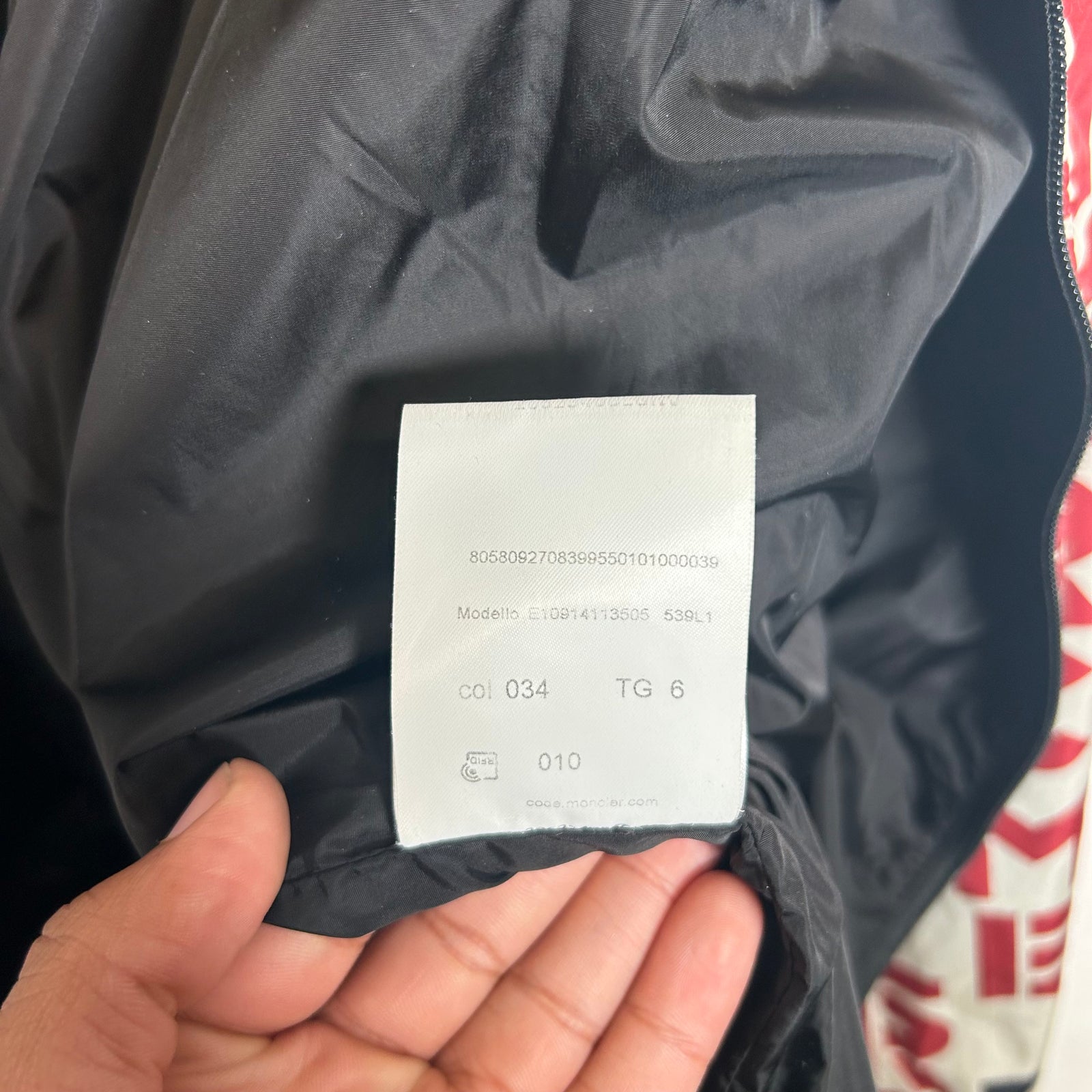 Moncler Red/Blue Dorfman Windbreaker Size XL