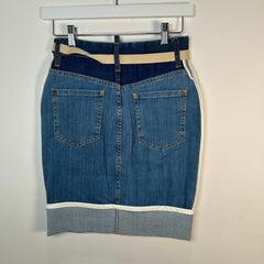 Dsquared Inside Out Denim Skirt Size 38/XS