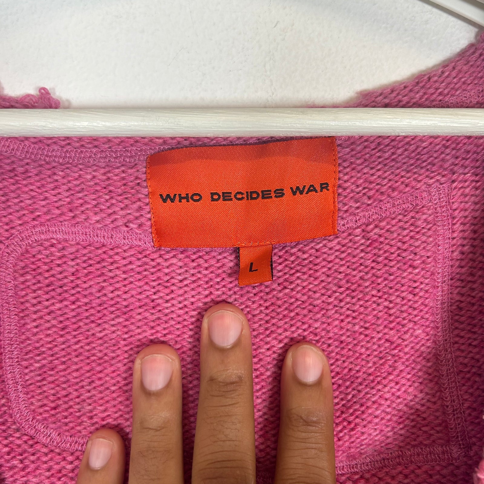 Who Decides War Pink Lardeur Sweater Vest Size L