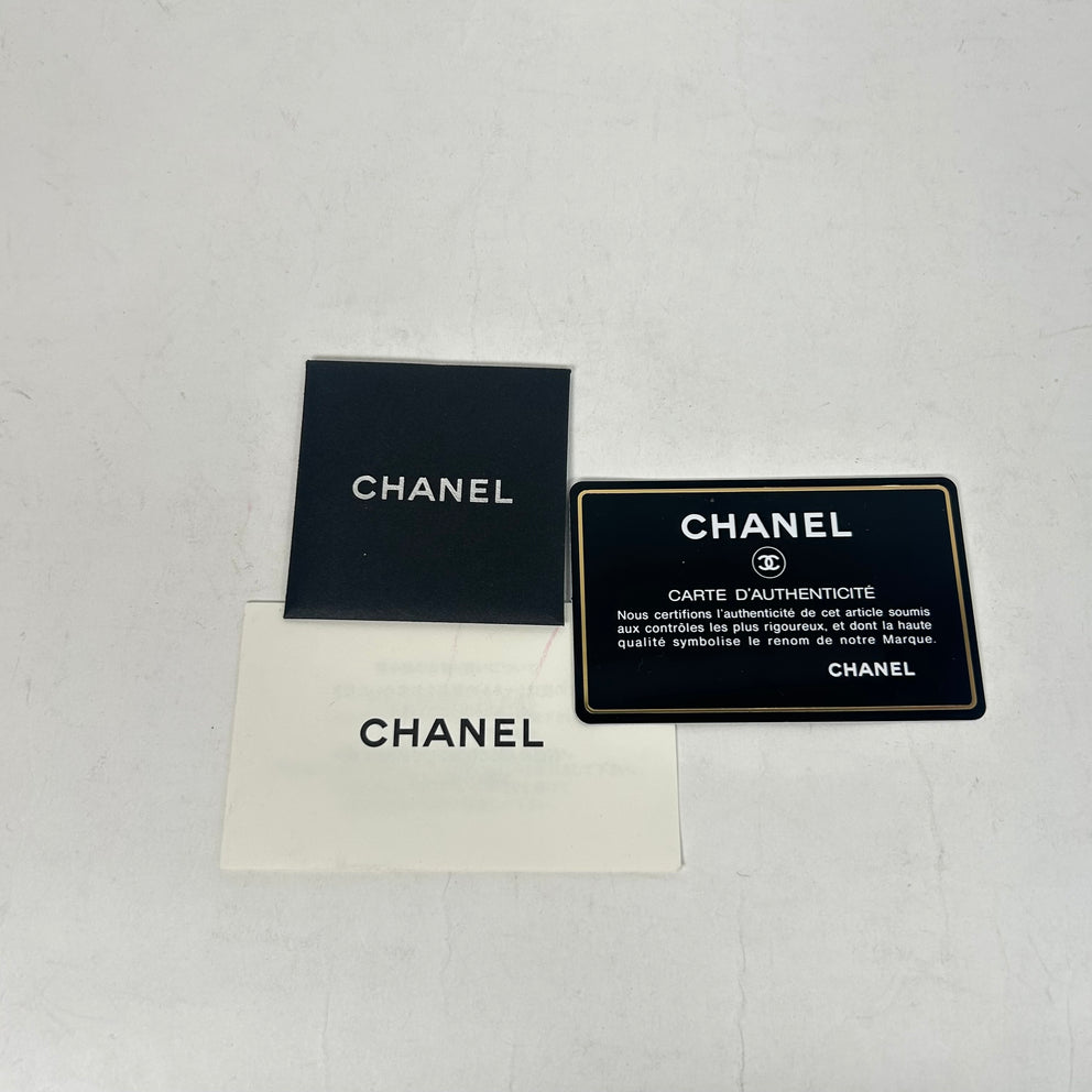 Chanel Black Combon Quilted Long Wallet
