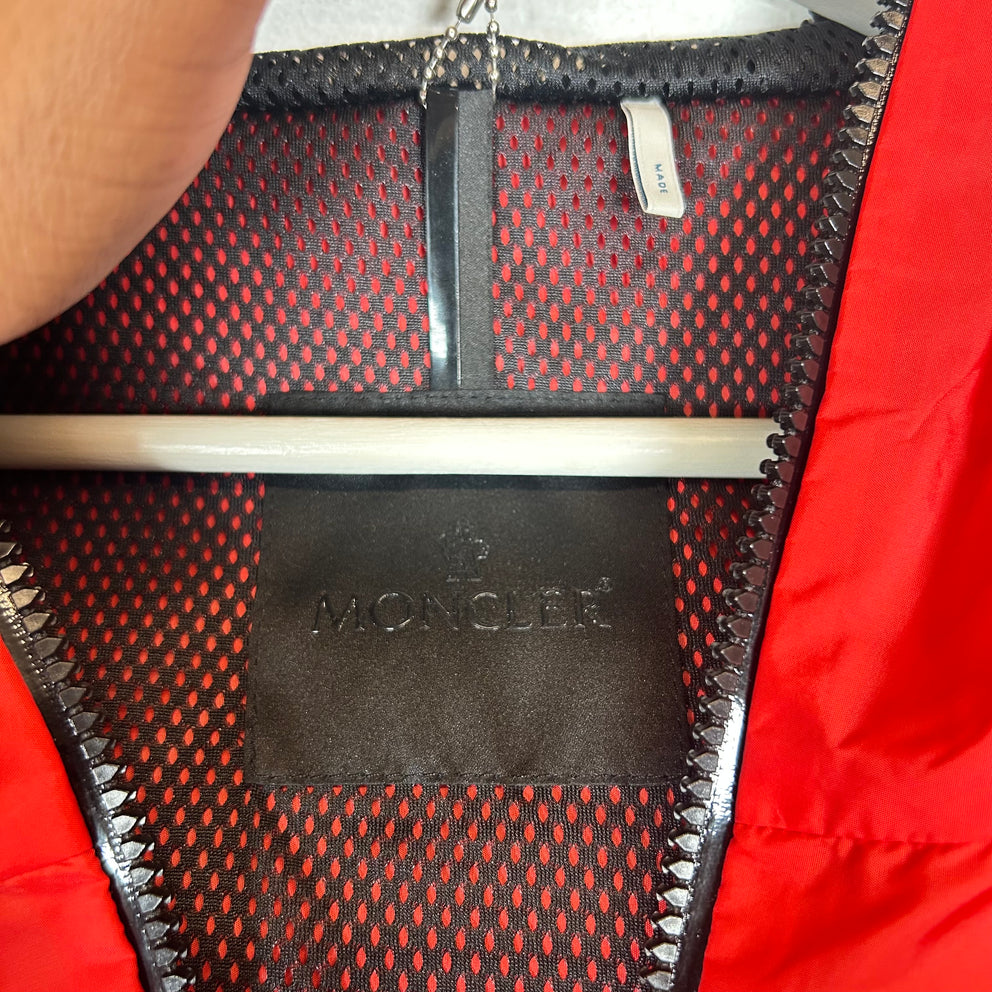 Moncler Red Pakito Hooded Vest Size 2