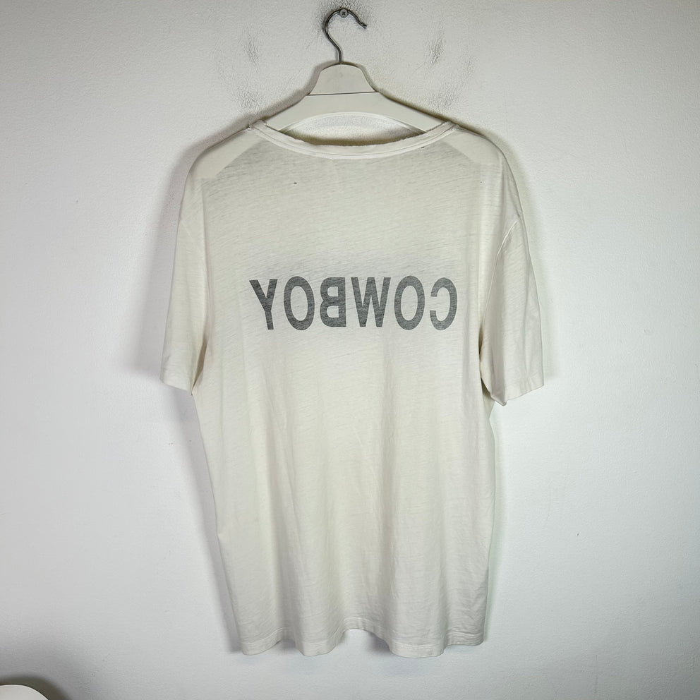 Helmut Lang White Re-Edition Cowboy T-Shirt Size L