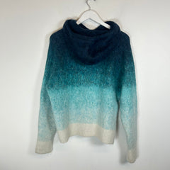 Casablanca Gradient Blue Mohair Hoodie Size L