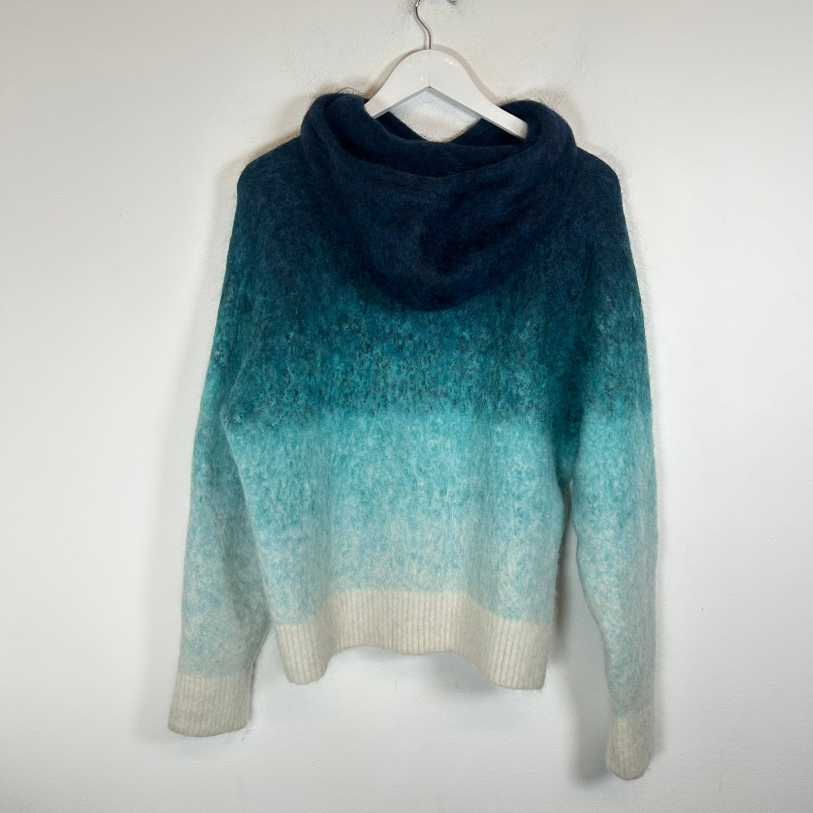 Casablanca Gradient Blue Mohair Hoodie Size L