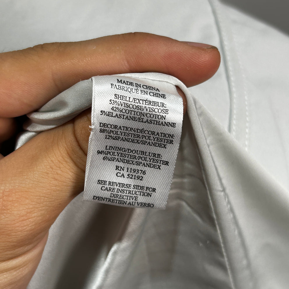 Helmut Lang White Skirt Dress Size 8
