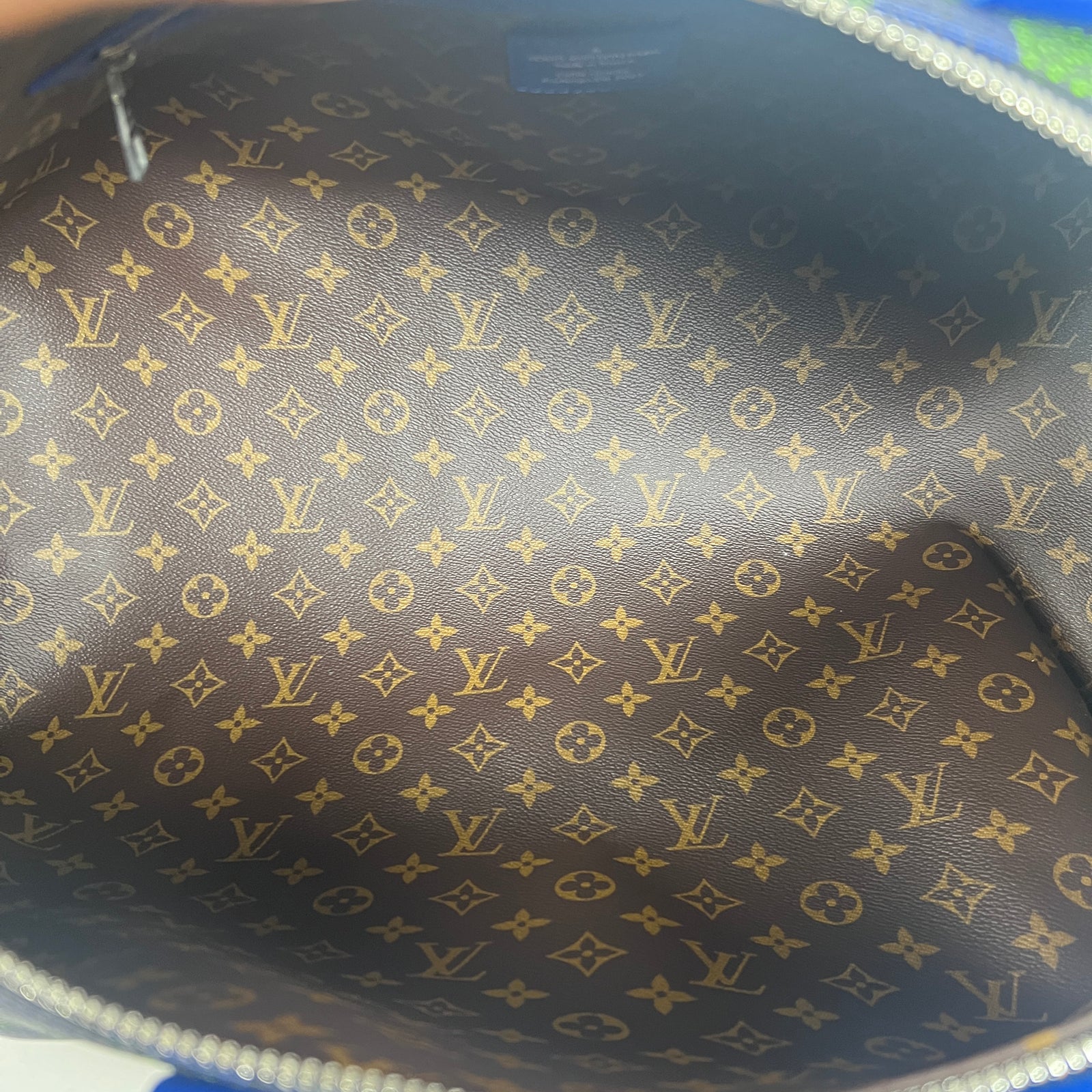 Louis Vuitton Blue/Green Damier Other Keepall Bandouliere 50