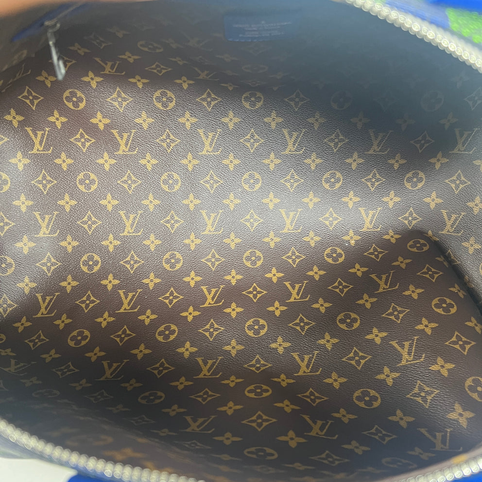 Louis Vuitton Blue/Green Damier Other Keepall Bandouliere 50