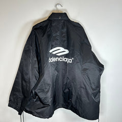Balenciaga SS22 Black 3B Sport Nylon Jacket Size 3