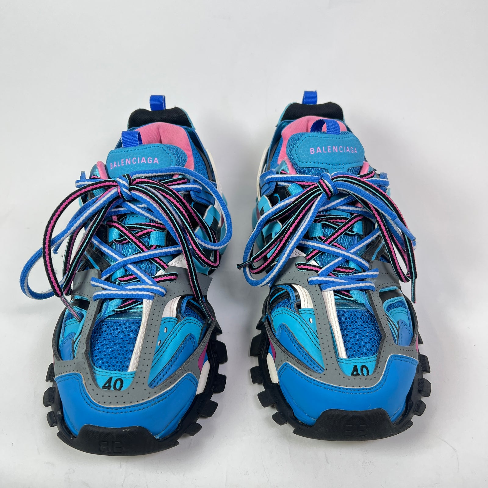 Balenciaga Blue/Pink Track Sneaker