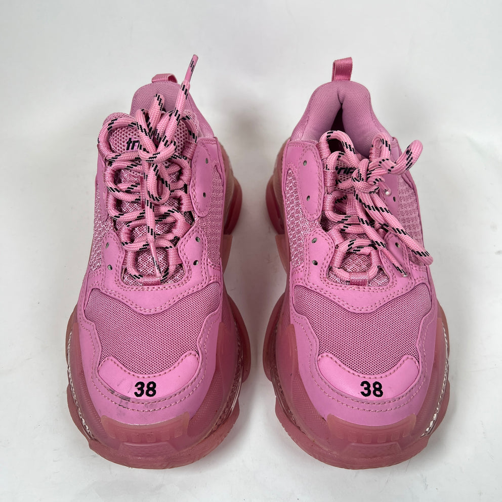 Balenciaga Pink Triple S Sneaker Size 38
