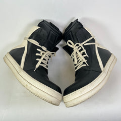 Rick Owens Black/Milk Geobaskets Size 45
