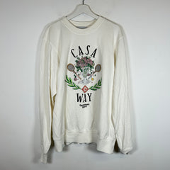 Casablanca White "Casa Way" Sweater Size XL