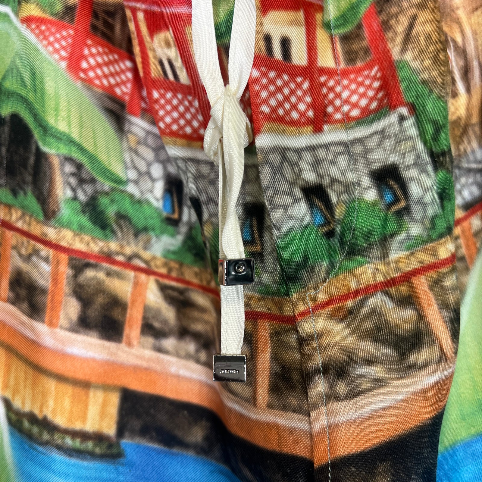 Amiri Multicolor St. Barth Silk Shorts Size XXL