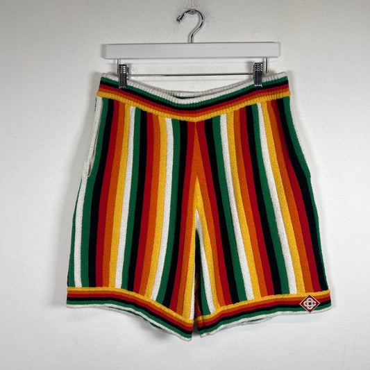 Casablanca Multicolor Striped Towel Shorts Size L