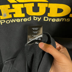 Rhude Black "Powered By Dreams" Hoodie Size L