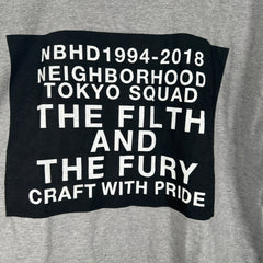 Neighborhood Tokyo Grey Print Tshirt Size 2XL