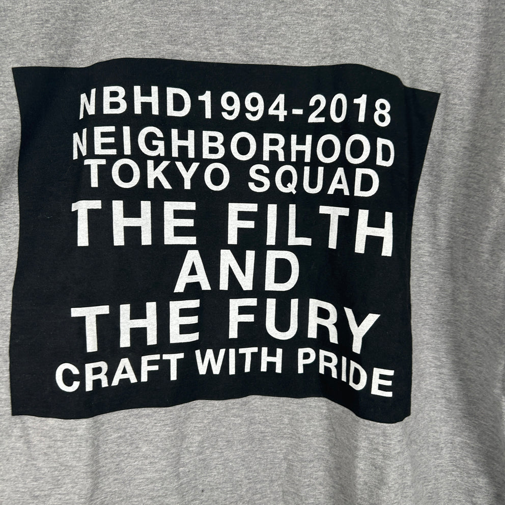 Neighborhood Tokyo Grey Print Tshirt Size 2XL
