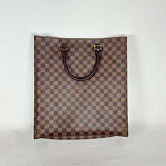 Louis Vuitton Damier Ebene Sac Plat Tote Bag