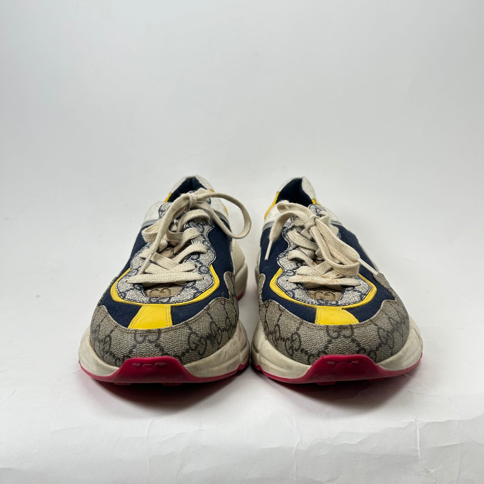 Gucci White Multicolor Rython Sneaker Size 9.5