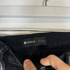 Purple Black Waxed Painter Jean Size 31