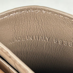 Balenciaga Logi Beige Croc Cardholder