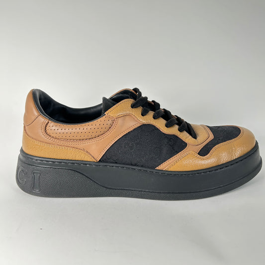 Gucci GG Embossed Camel Low Top Size 11