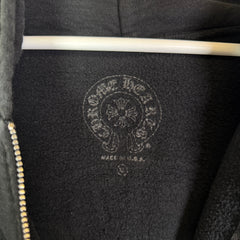 Chrome Hearts Horseshoe Floral Cross Zip-Up Hoodie