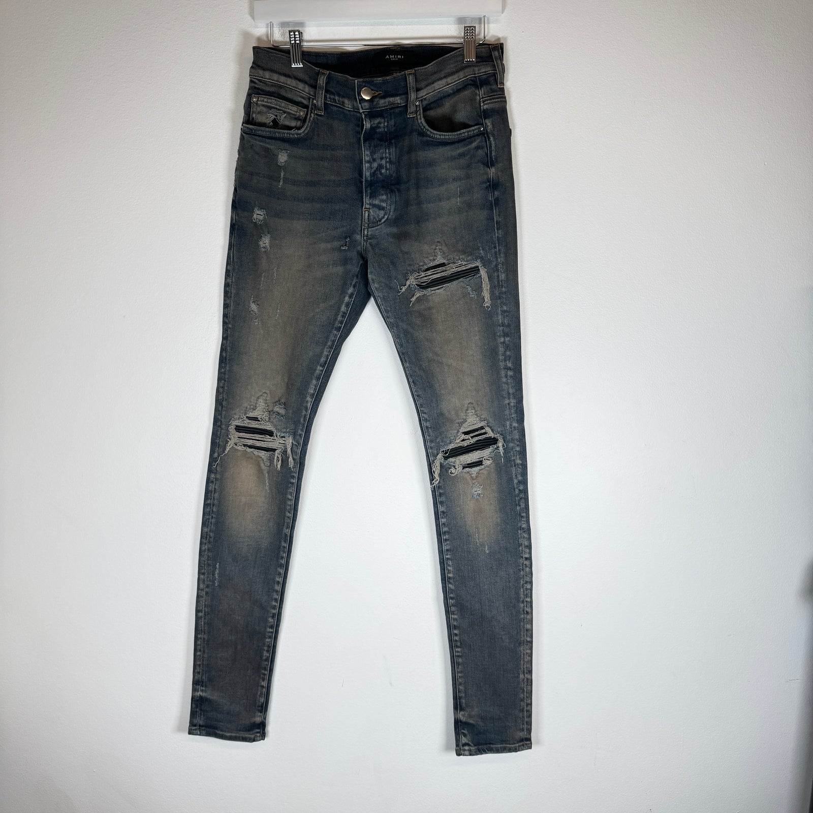 Amiri Blue/Black MX1 Jeans Size 29