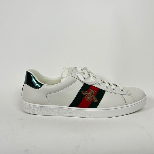 Gucci White Ace Bee Sneaker Size GG 9.5