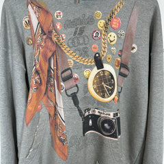 Maison Mihara Yasuhiro Trompe L'oeil Hoodie Size 46