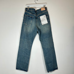 Purple Vintage Knee Slit Indigo Jeans Size 34