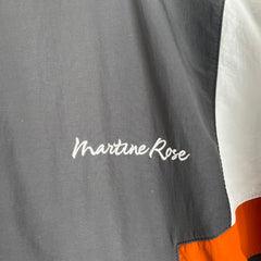 Martine Rose Gray/Orange Logo Windbreaker Size XL