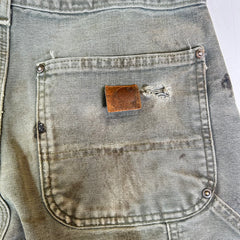 Carhartt Olive Thrashed Double Knee Carpenter Pants