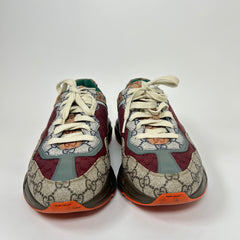 Gucci Burgundy GG Rhyton Sneaker Size GG 9