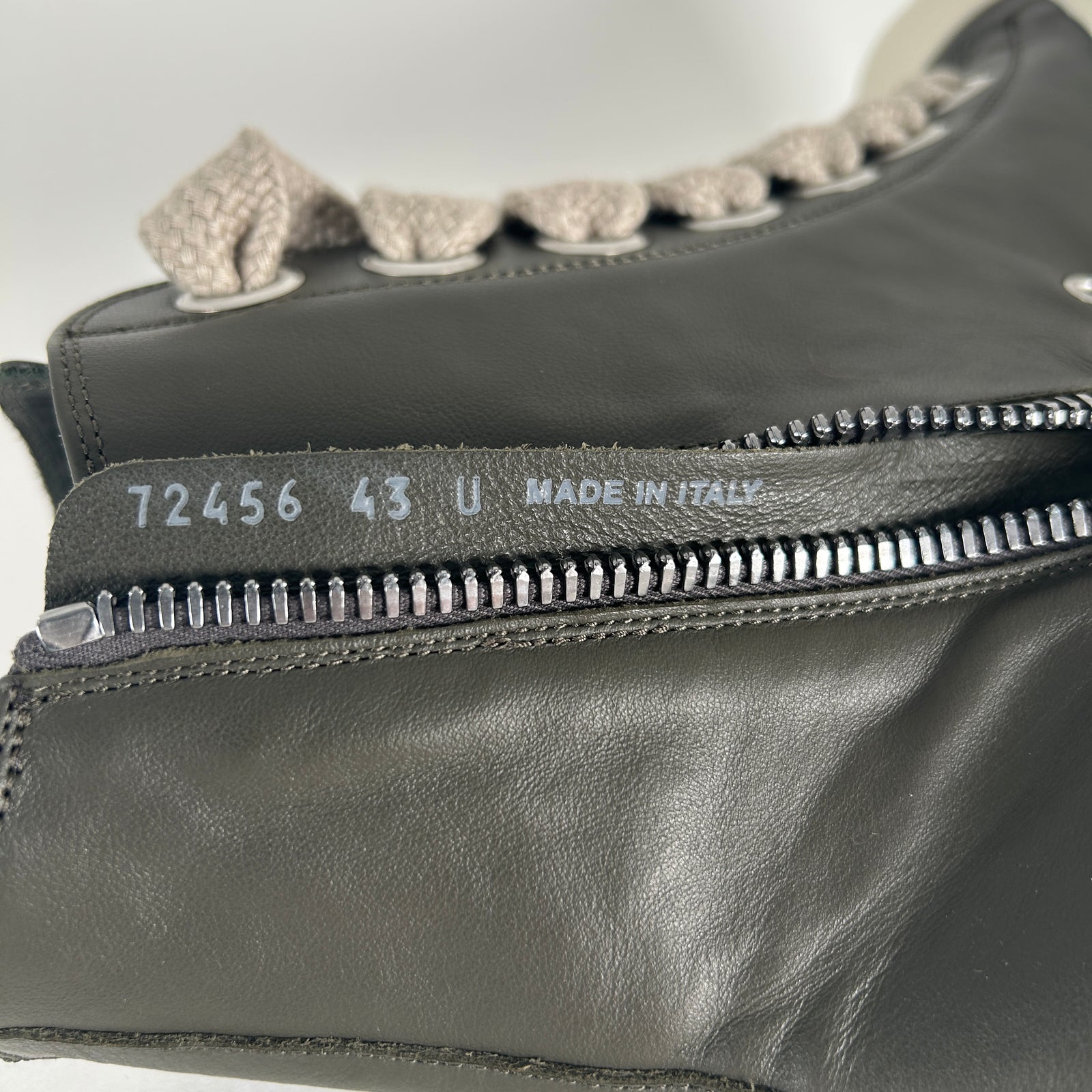 Rick Owens Bosco/Milk Jumbo Lace Ramones Size 43