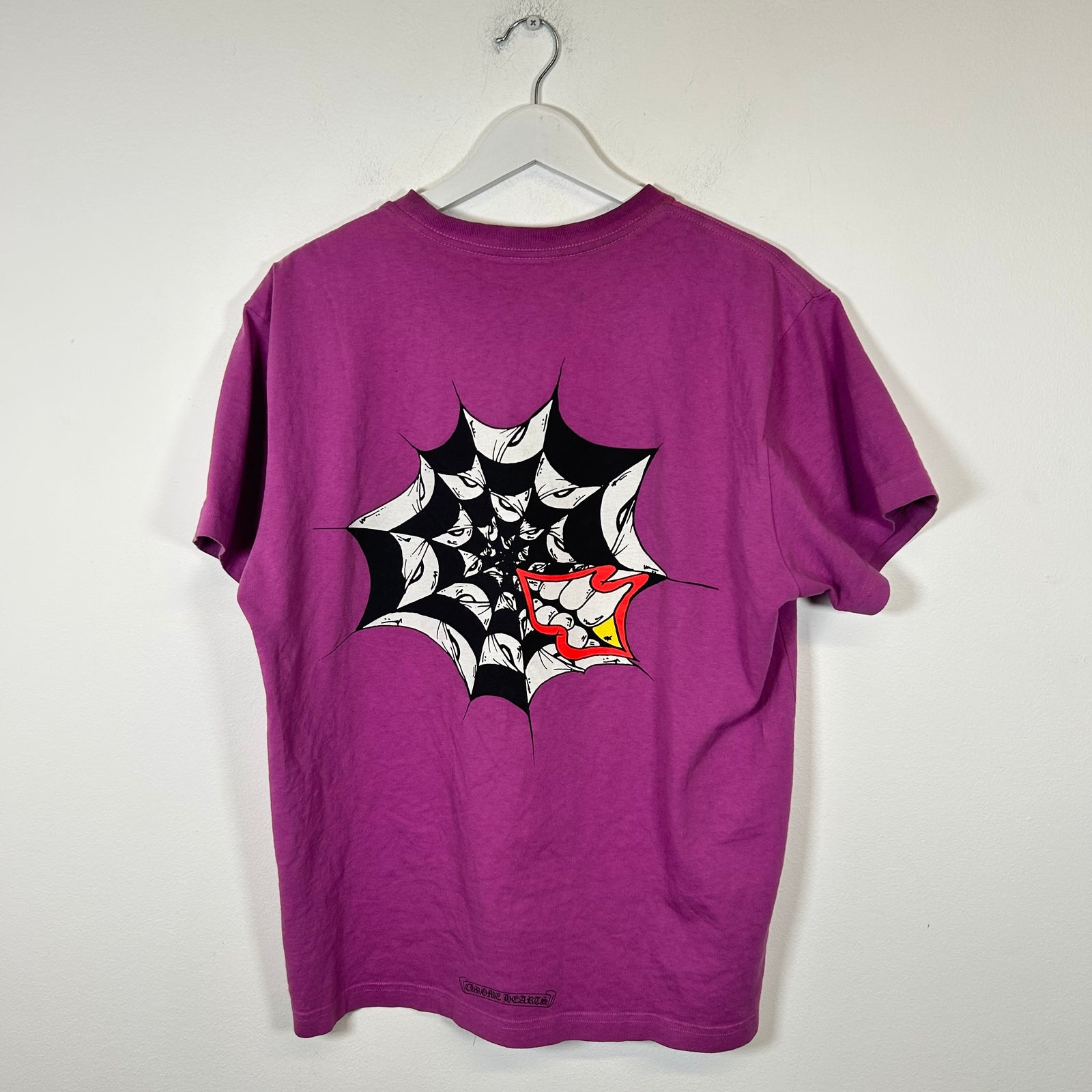 Chrome Hearts Purple Matty Boy Spider Web Tee Size XL