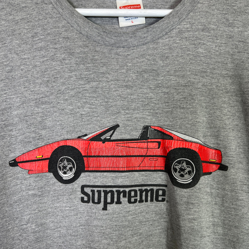 Supreme FW13 Grey Ferrari GT T-Shirt Size L