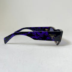 Prada Havana PR A01S Rectangular Sunglasses