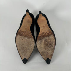 Chanel Vintage Suede Pump Heel Size 39