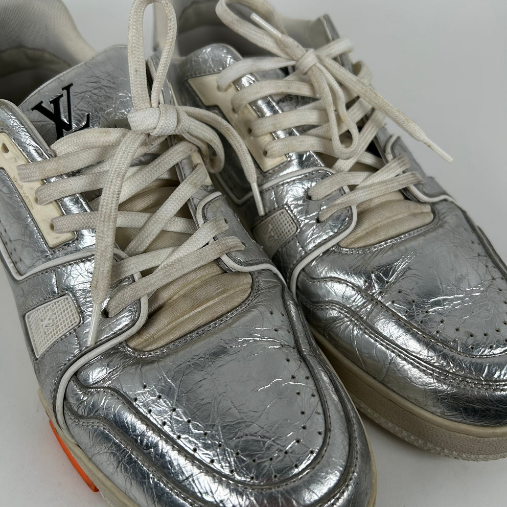Louis Vuitton Metallic Foil Trainer Size LV9
