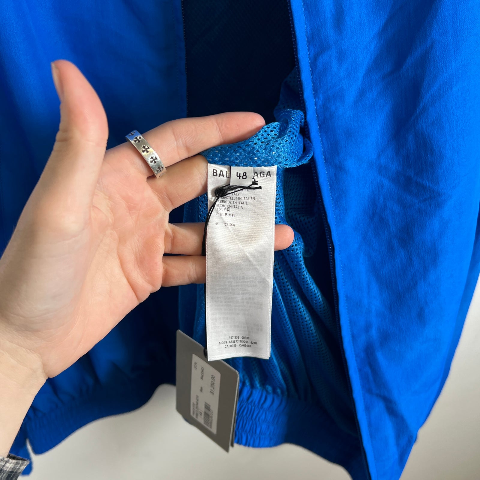 Balenciaga Blue Tracksuit Jacket Size M